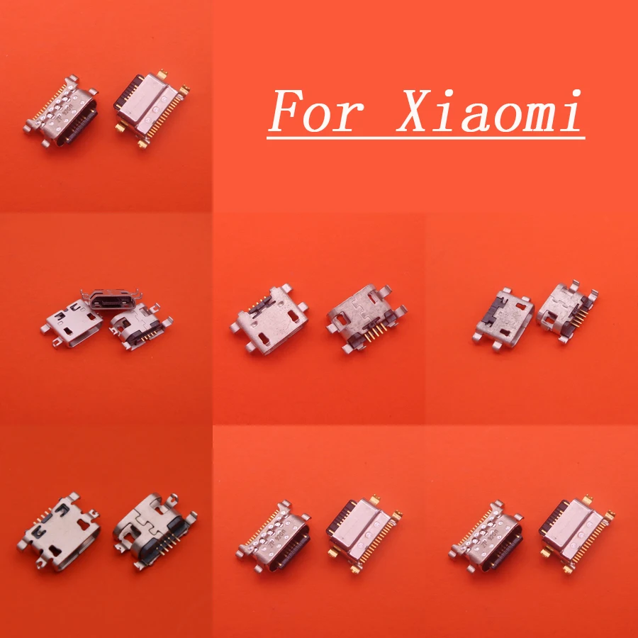 

100pcs Micro USB Connector USB Charger Dock For Xiaomi Redmi Note 2 3 4 5 5A 6 6Pro 7 7Pro 8 8Pro 9 9S 9Pro Pro Charging Port