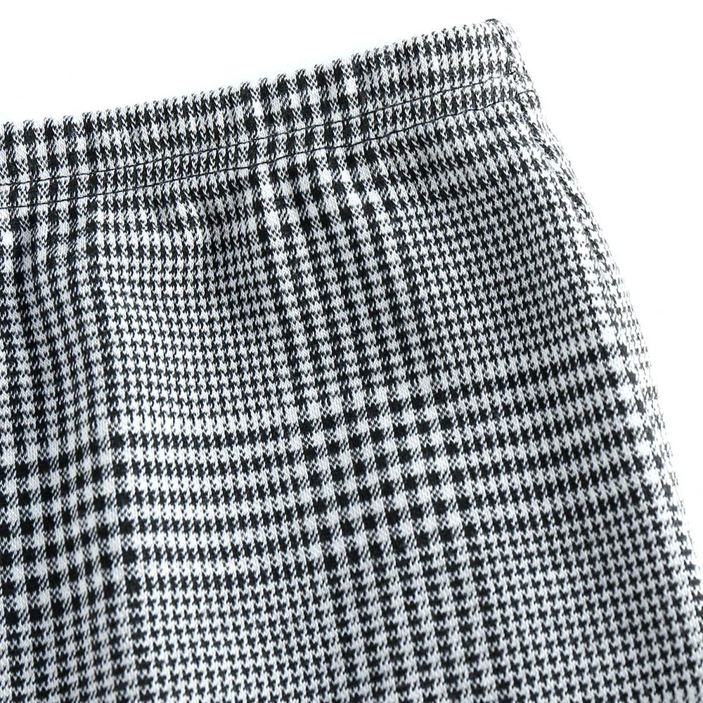 Женская клетчатая юбка ZAFUL обтягивающие мини-юбки с эластичным поясом и высокой