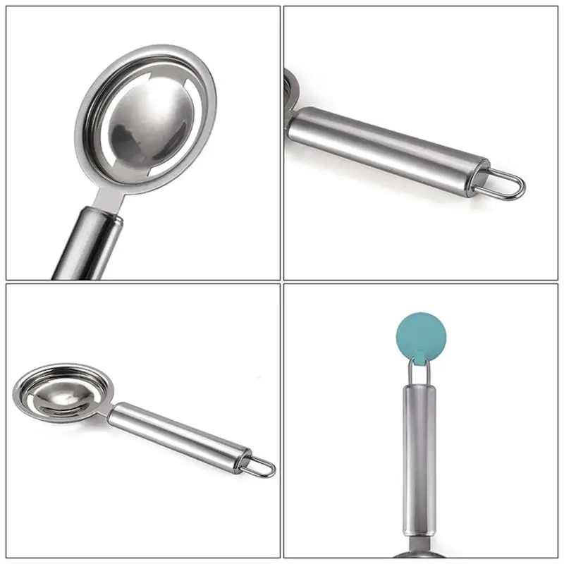 

Stainless Steel Egg Yolk Separator Household Egg Divider Kitchen Cooking Egg Tool Filter Egg Separator Kitchen Accessories