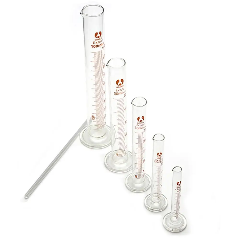 5 шт набор пластиковый измерительный цилиндр пробная Жидкостная трубка
