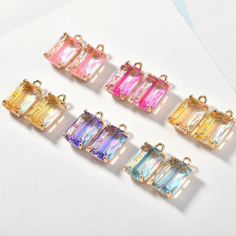 Контрастный цвет двухцветный градиентный кристальная мозаика квадратный вырез