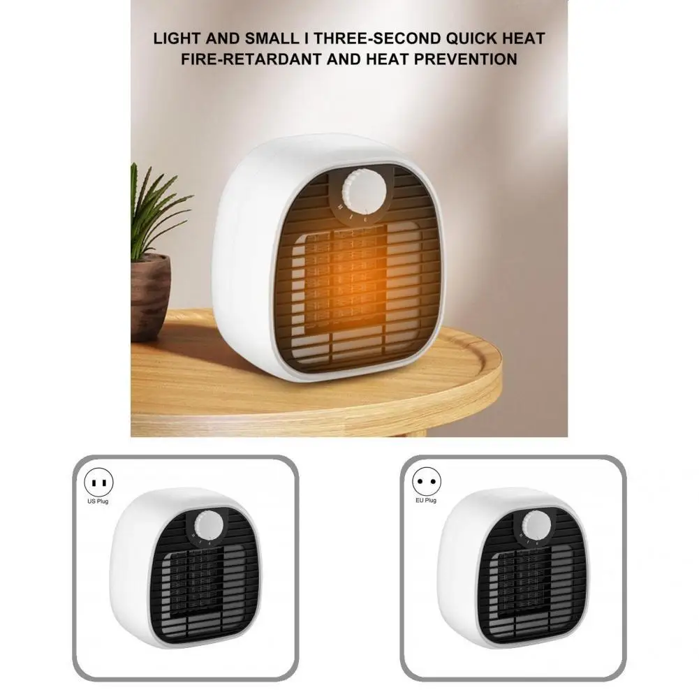 

Safe Use Useful Mini Compact Electric Space Heater Lightweight Electric Warmer Good Heat Dissipation for Winter