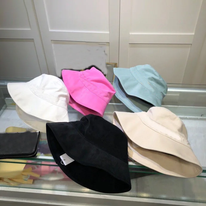 

2021 Luxury brand Multicolor Solid Bucket Hat Hip Hop Bob Travel Caps Men Women Summer Panama Cap Beach Sun Fisherman Hat