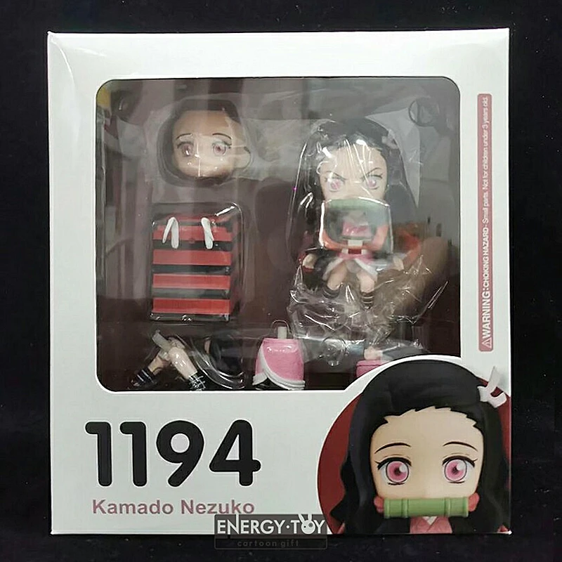 

New Anime Demon Slayer Kamado Nezuko Action Figure Kimetsu No Yaiba Figurine Change Face Body Nezuko
