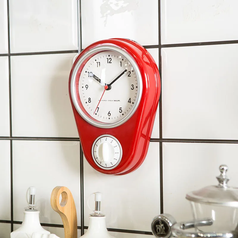Кухонные настенные мини-часы бесшумные белые часы современный дизайн домашний