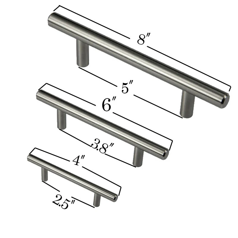 Т-образная ручка для шкафа 4/6/8 дюймов | Обустройство дома