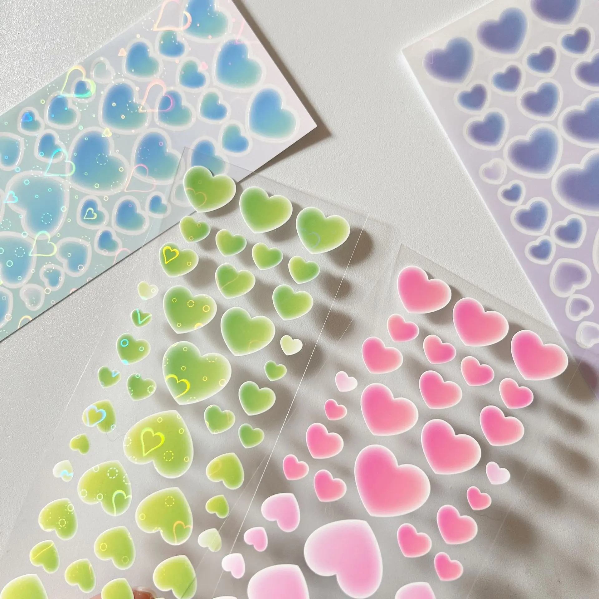 Креативная кавайная заботливая атмосфера Лазерная Фотокарта счастливое