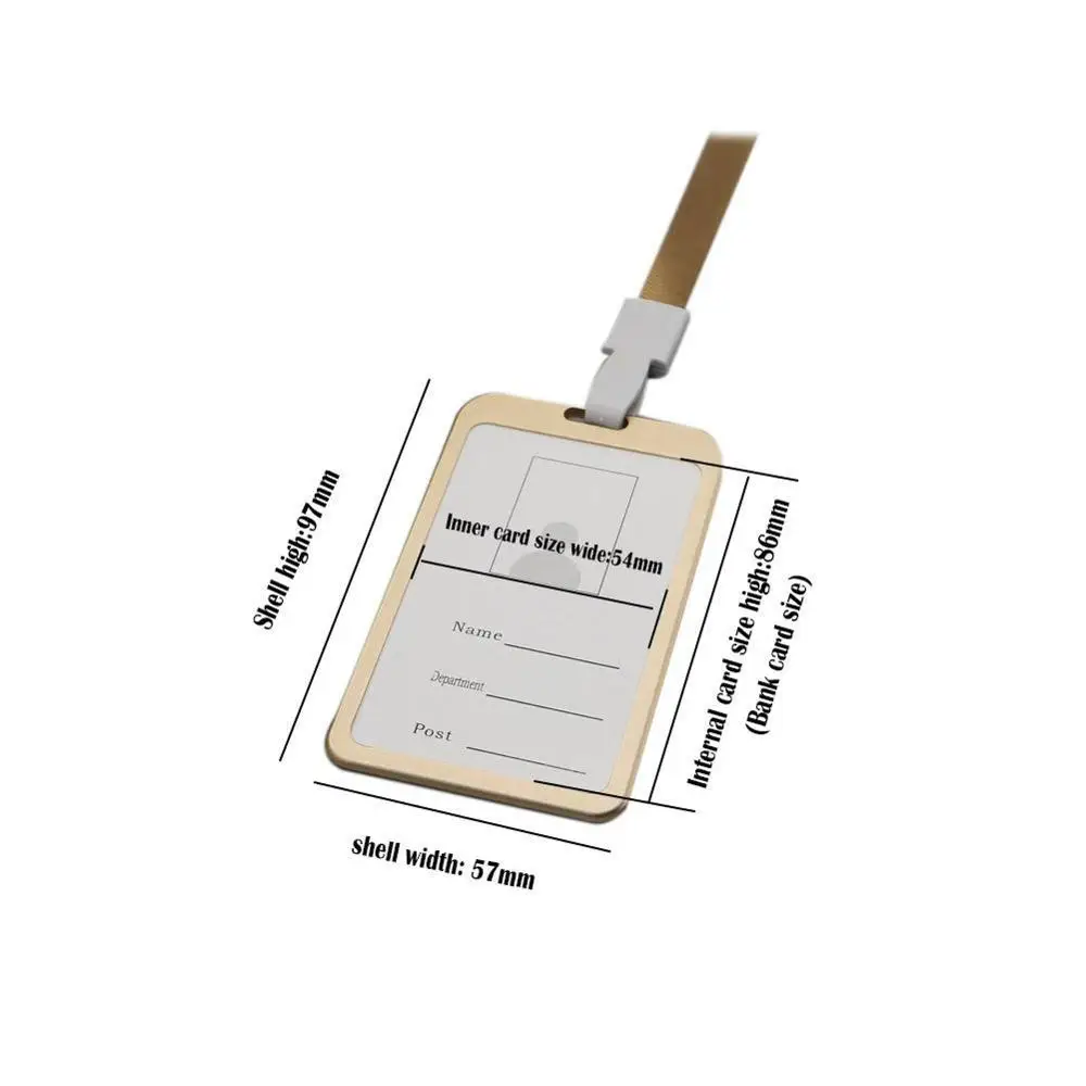 1 шт. металлический держатель для удостоверения личности визитница безопасности