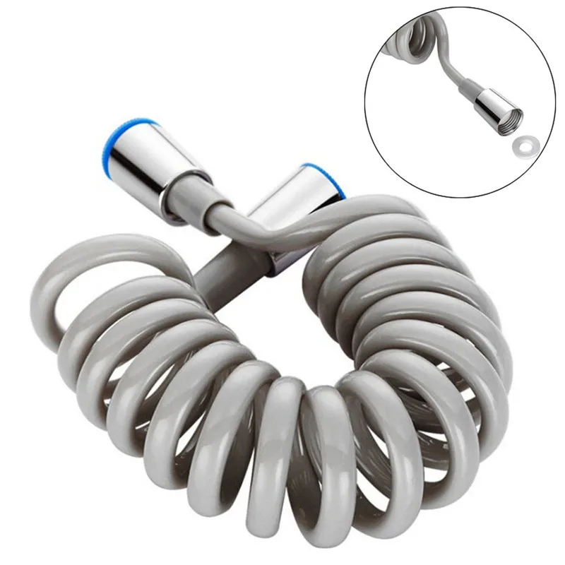 

Spring Flexible Shower Hose for Water Plumbing Toilet Bidet Sprayer Gun Telephone Line Plumbing Hose bathroom Accessories