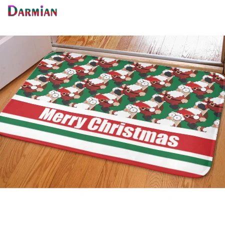 

DARMIAN Christmas Theme Design Floor Mat Entrance Doormat Floor Rug Anti-slip Door Mat Bathroom Kitchen Mat Kitchen Carpet Decor