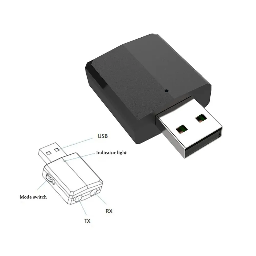 USB Bluetooth 5 0 передатчик приемник 3 в 1 адаптер EDR ключ мм AUX для ТВ ПК наушники дома