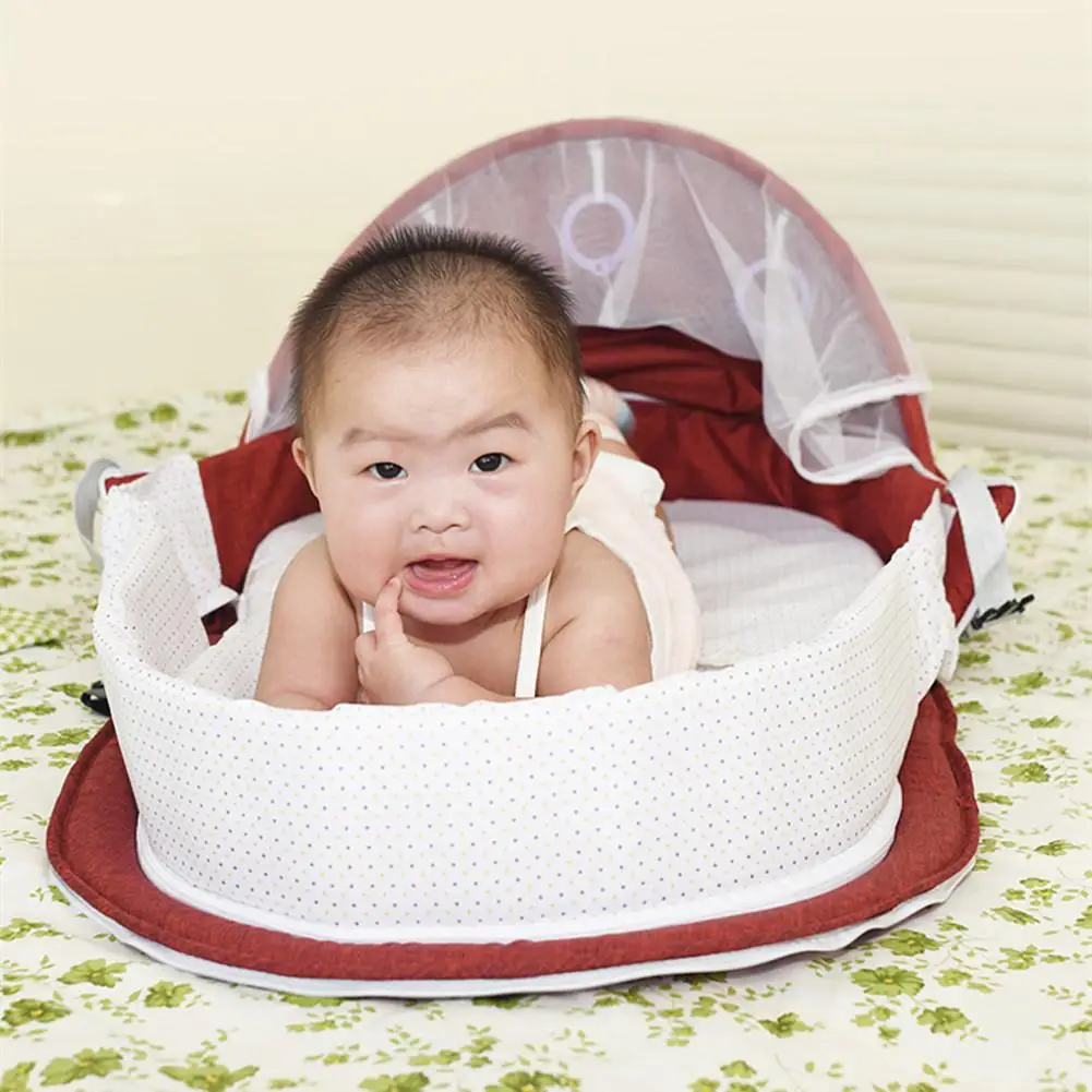 Kidlove портативная детская кровать многофункциональная кроватка модная Мумия сумка дорожная детская цирб с солнцезащитным козырьком и москитным покрытием