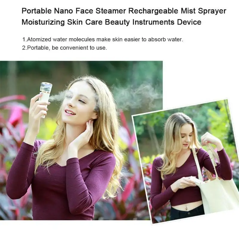 Портативный Перезаряжаемый нано-отпариватель для лица мистер распылитель сауна