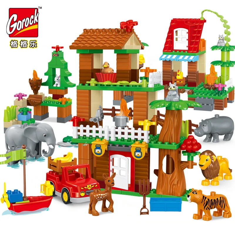 Конструктор Джунгли развивающая фигурка мальчика материал безопасности