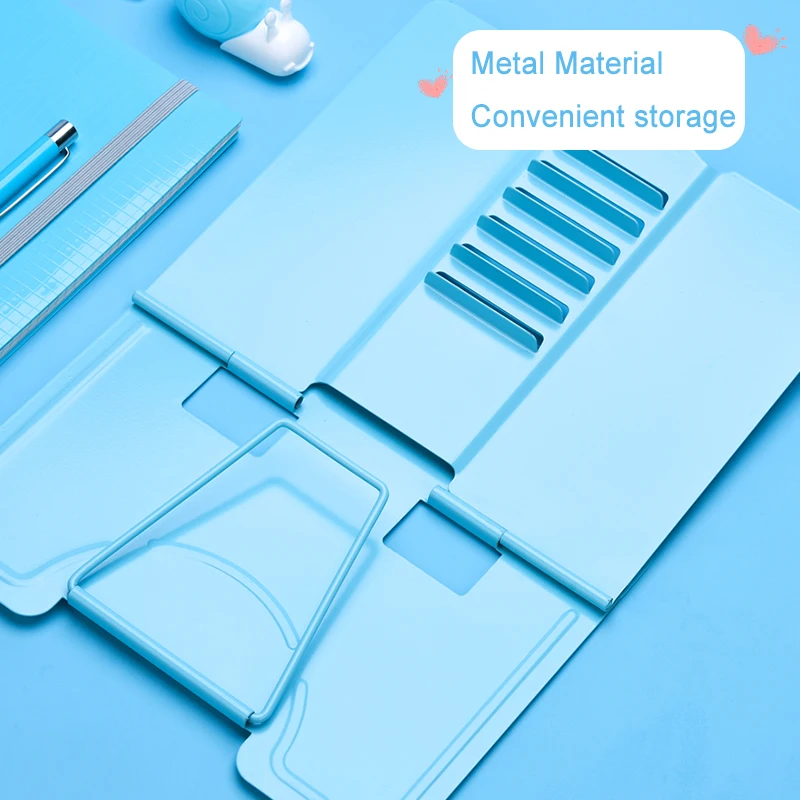 2021 регулируемый портативный металлический Регулируемый держатель для книг