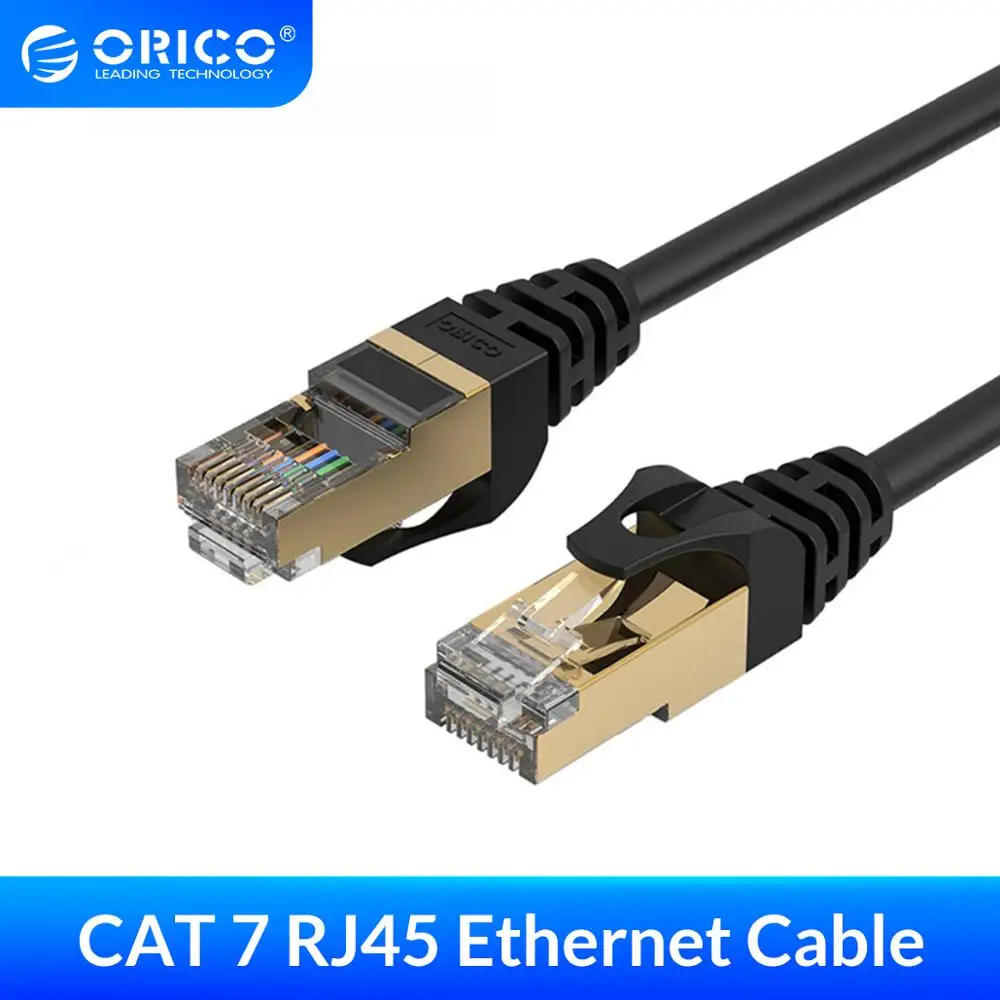 ORICO Cat7 Ethernet кабель RJ45 Cat 7 круглый сетевой Lan патч корд для ПК роутер ноутбука с
