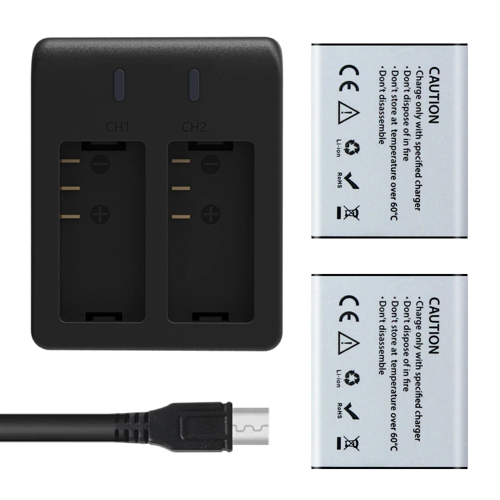 AKASO Экшн-камера V50X аккумулятор 1050 мАч USB двойное зарядное устройство только для