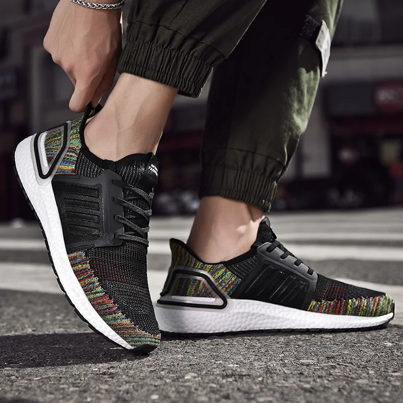 Мужские кроссовки дышащая повседневная обувь красные мокасины zapatillas hombre удобные