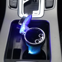 car auto ashtray smoke cup holder storage cup with led light cigarette cigar ash tray container smoke ash cylinder