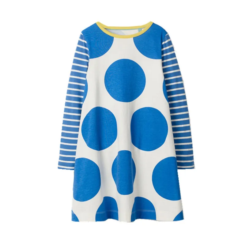 Jumping meters/новое платье с рисунком для маленьких девочек аппликацией в виде двух