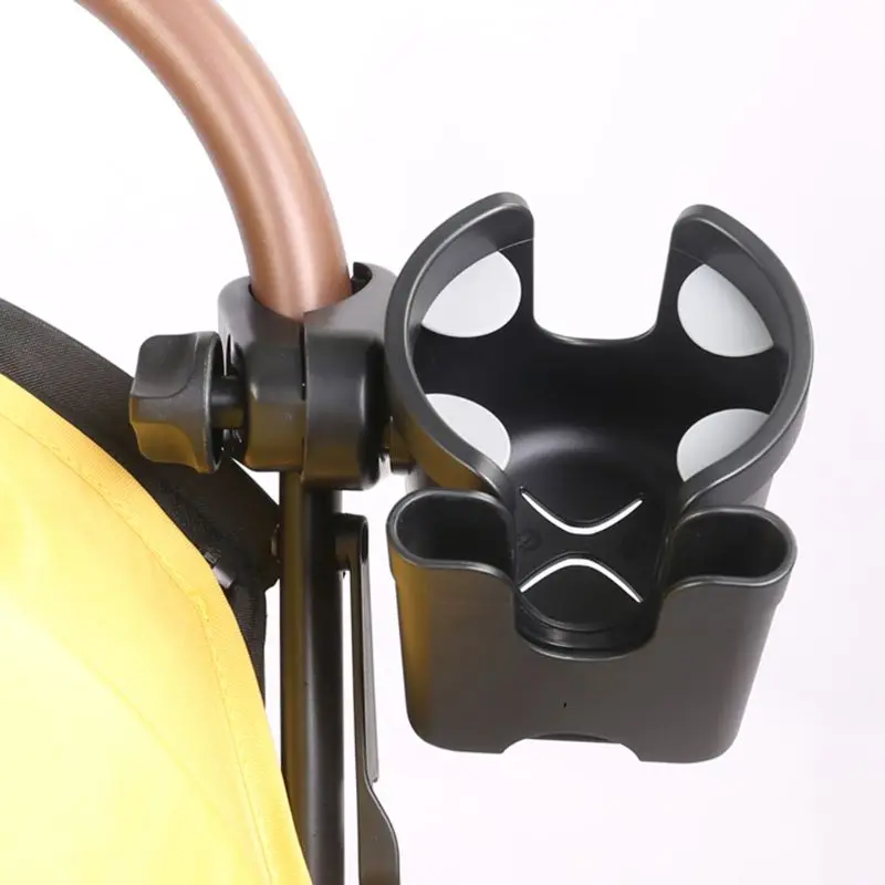 

Baby Stroller Cup Holder 2 In 1 Bottle Rack Bike Wheelchair Universal Cup Holder