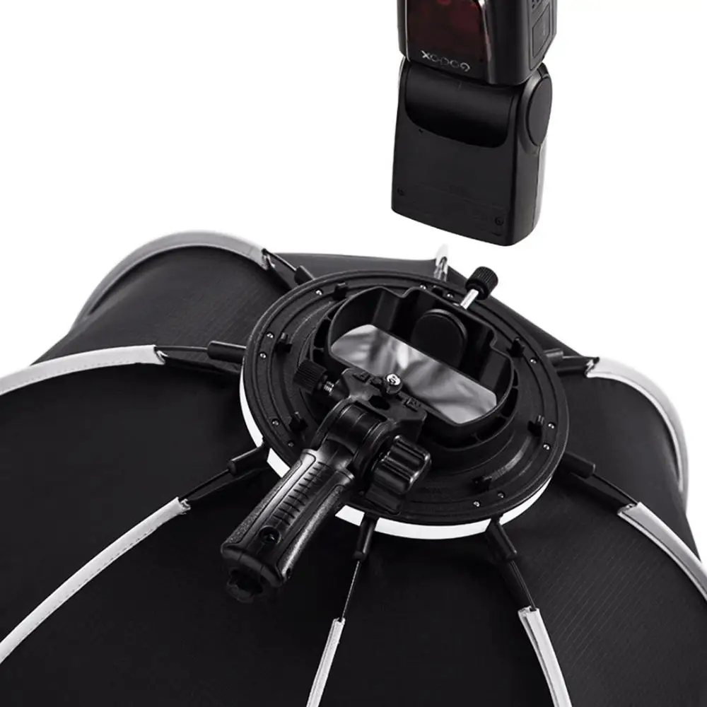 Триопо 55 см восьмиугольный софтбокс зонтик с ручкой для Godox On-Camare Flash speedlite