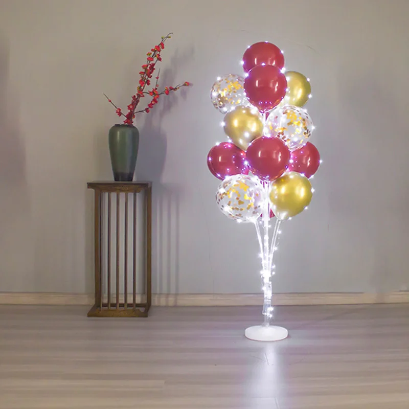 13 трубки светодиодные светящиеся воздушные шары подставка держатель шар палки с