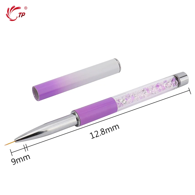 TP 7/9/11 мм искусство ногтей искусственная Ручка Кисть акриловый 3D УФ гель бруски