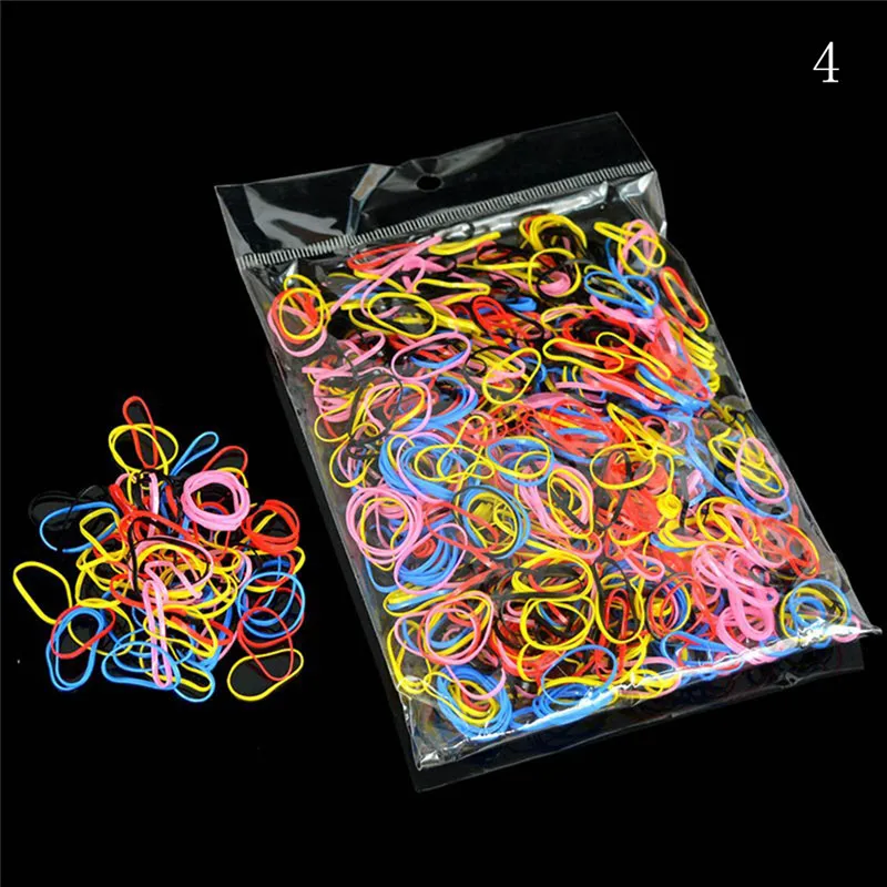 

1000pcs/pack Transparent Hair Elastic Rope Rubber Band For Women Girls Bind Tie Ponytail Holder Accessories Hair Styling Tools
