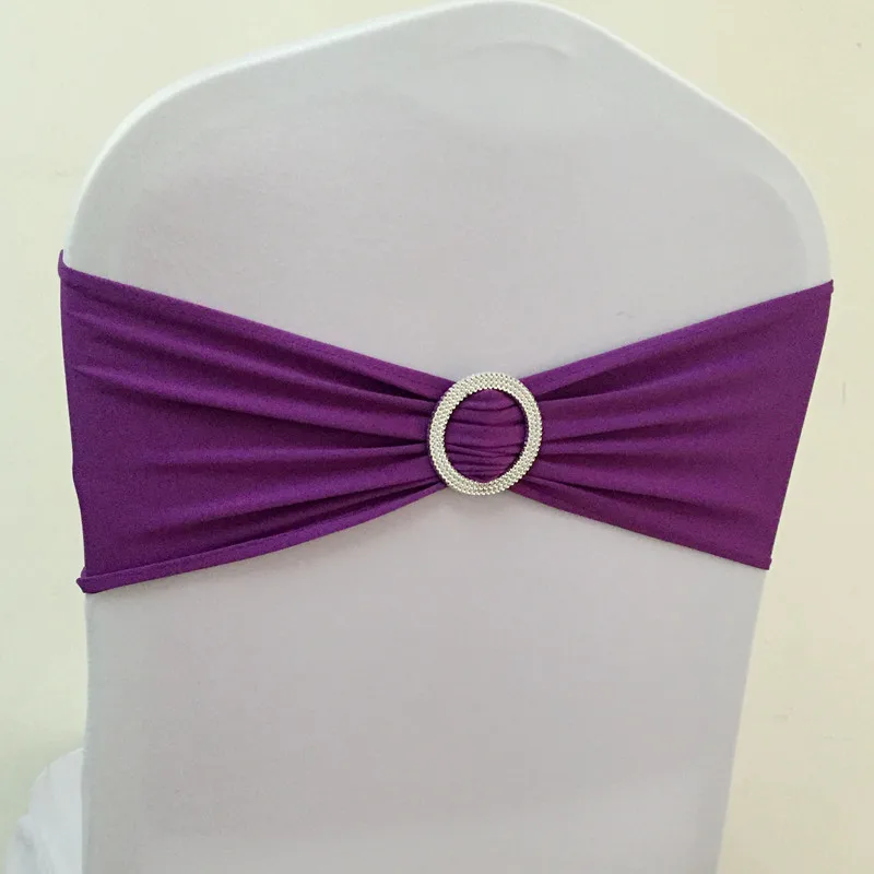 WedFavor 100 шт Коралловая лайкра стрейч на стул галстуки-бабочки эластичная Подвязка