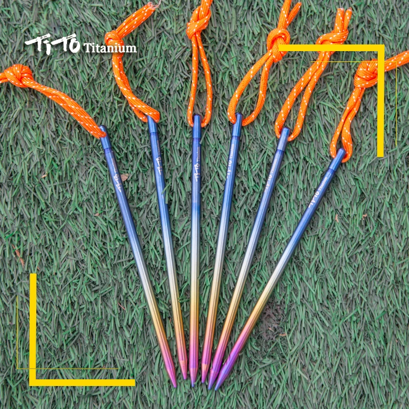 Палатка из титана для палатки цветная палатка титанового сплава 145/165 мм | Спорт и