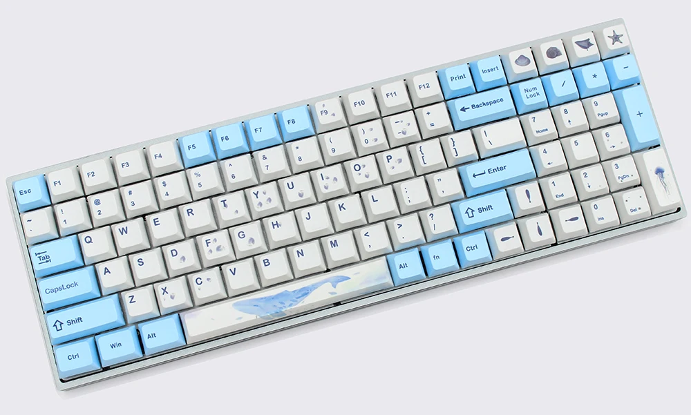 RGB96 PCBA пластины стабилизаторы Чехол DIY наборы для 96 key MX механическая клавиатура QMK
