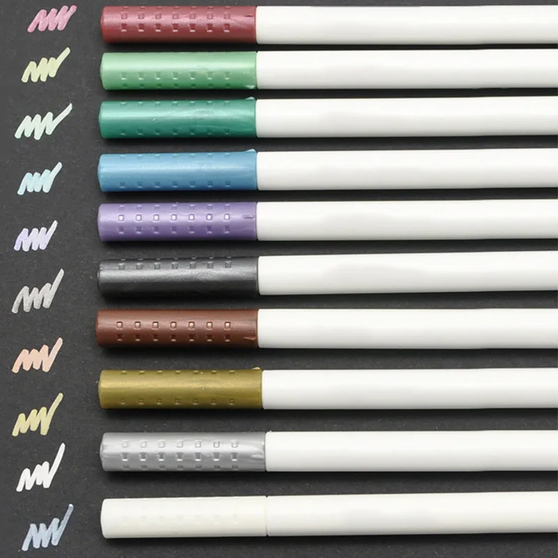 10 цветов/набор маркеров для рисования водостойкие перманентные Маркеры на