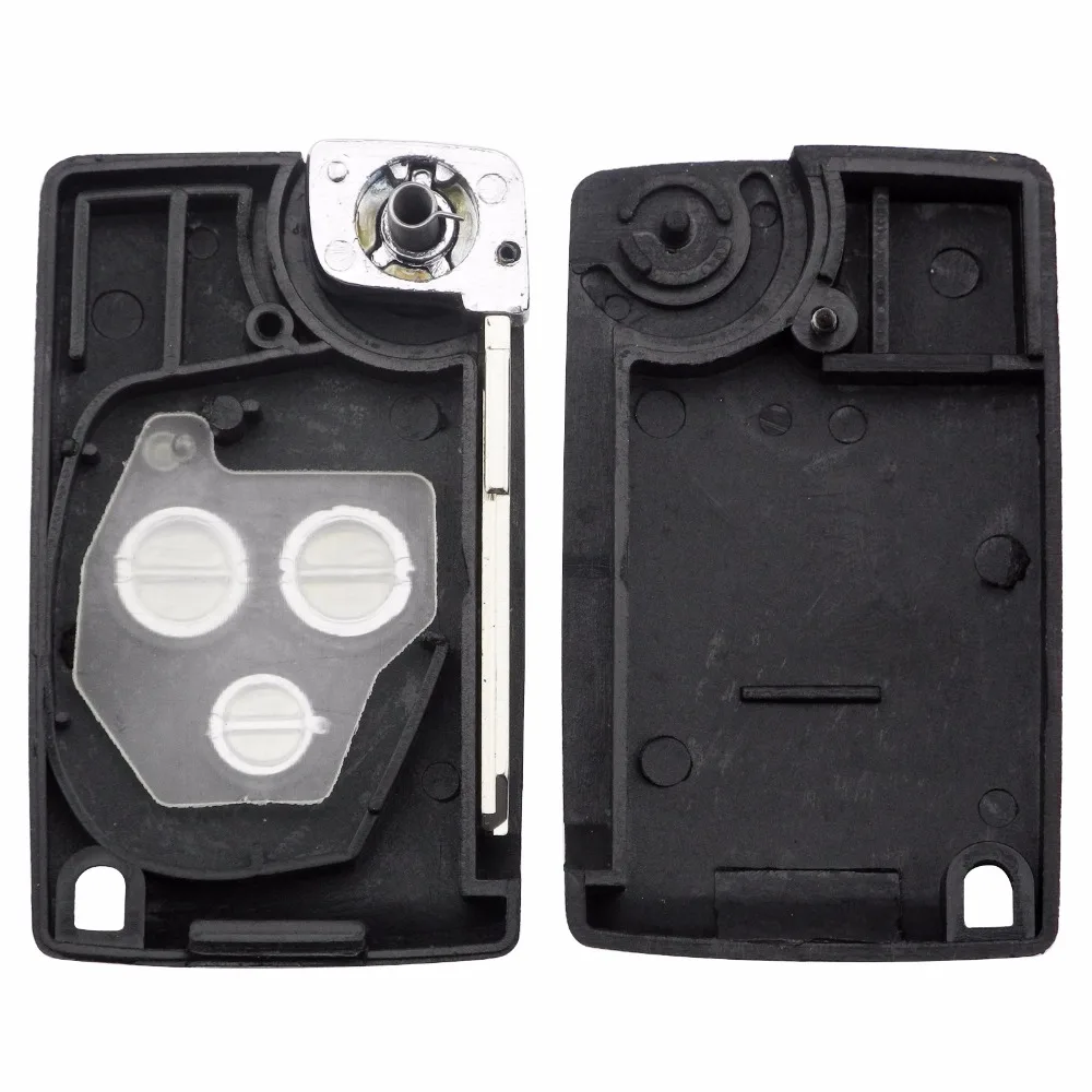 

Jingyuqin 3 Buttons Modified Flip Folding Replacement Car Blank Key Shell For Lada Remote Case Cover Fob