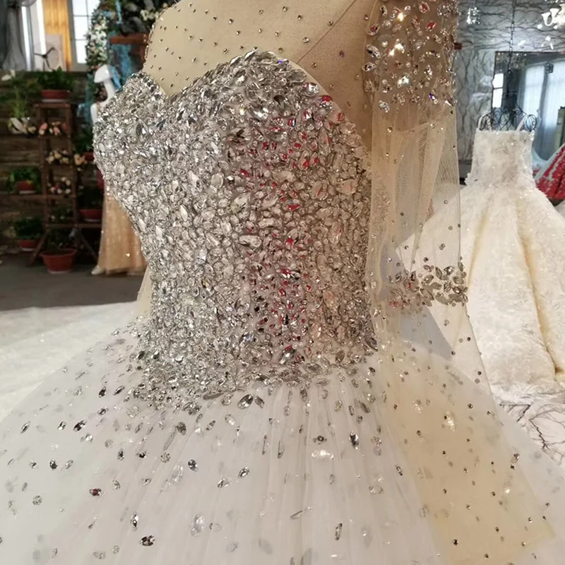 LSS029 свадебные платья с блесткамитяжелое кристаллическое красивейшее платье
