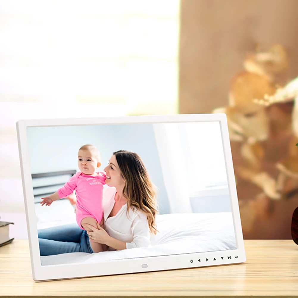 Цифровая фоторамка с сенсорной кнопкой HD 17 дюймов мультимедийный музыкальный