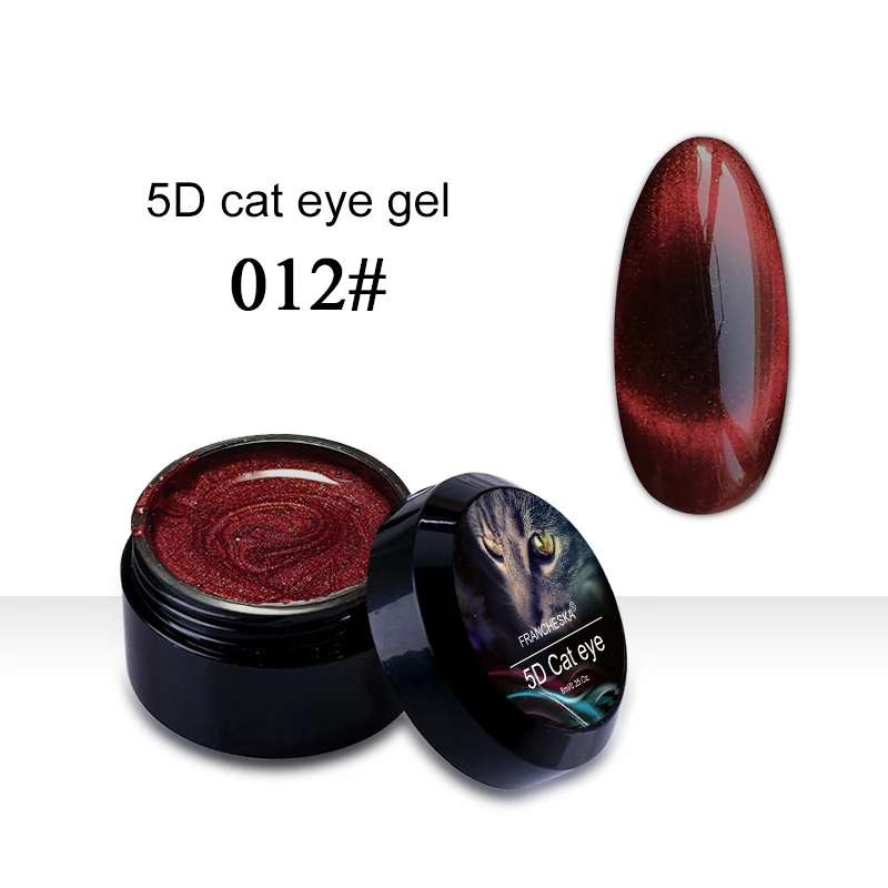5D cat eye 12 8 мл Galaxy 9D Гель-лак «кошачий глаз» Хамелеон для использования с магнитом замочить Светодиодный УФ Гель-лак для ногтей Полупостоянный Маникюр Красный Кот гель лак - Цвет: 5D cat eye 12