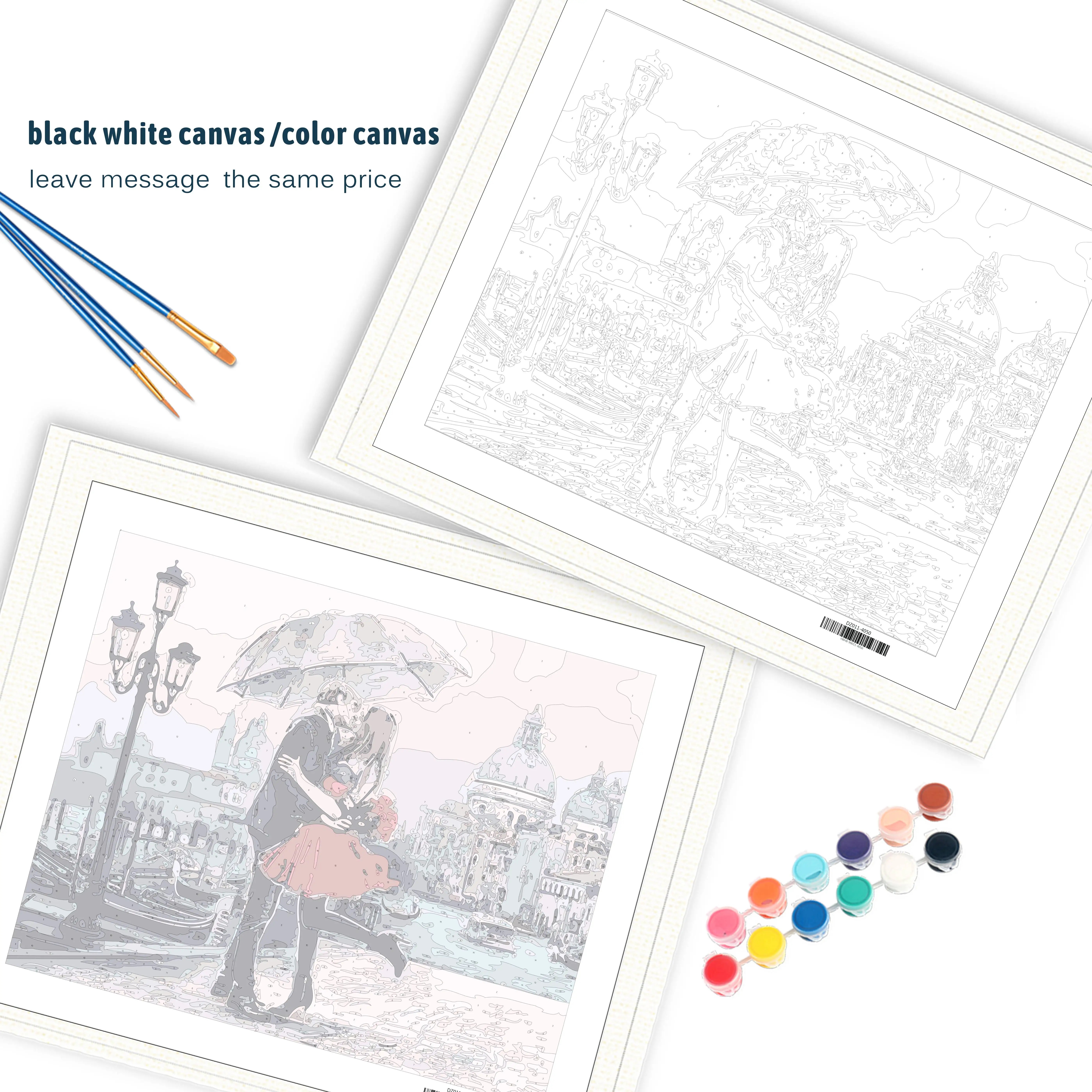 Бескаркасная картина поцелуй любовник сделай сам по номерам современное