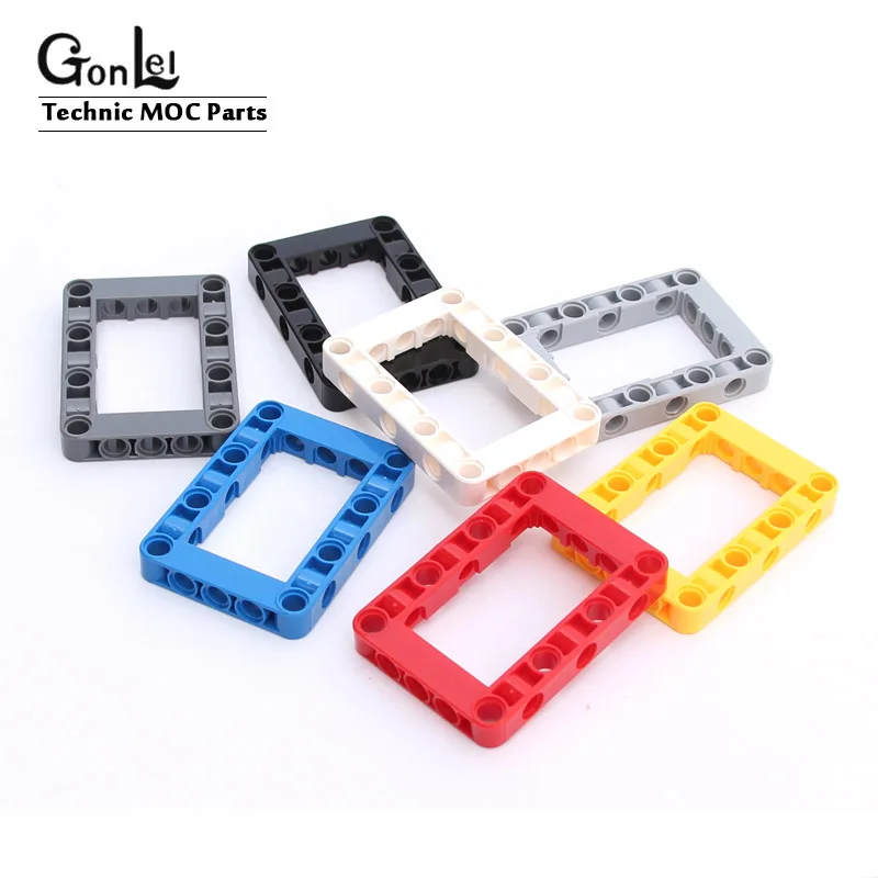 

10Pcs/lot High-Tech Studless Beam Frame Square Brick Building Blocks MOC Construction Toy Compatible with 64179 Frame Parts