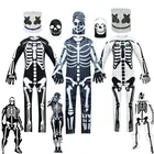 Детские костюмы для мальчиков фортнайт, с черепами, одежда для косплея на Хэллоуин