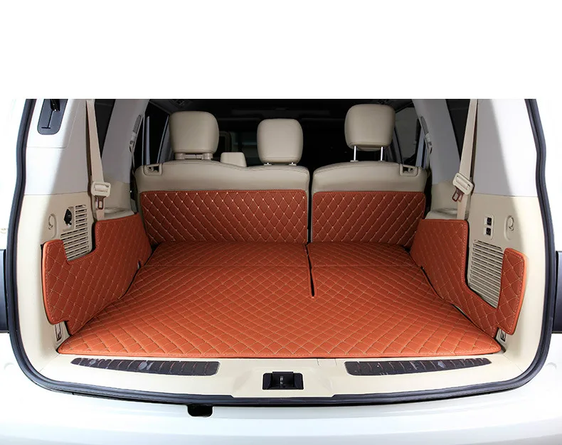 3D No Odor Full Covered Carpets Waterproof Non Slip Cargo Durable Rugs Special Car Trunk Mats for Nissan Patrol Y62 |