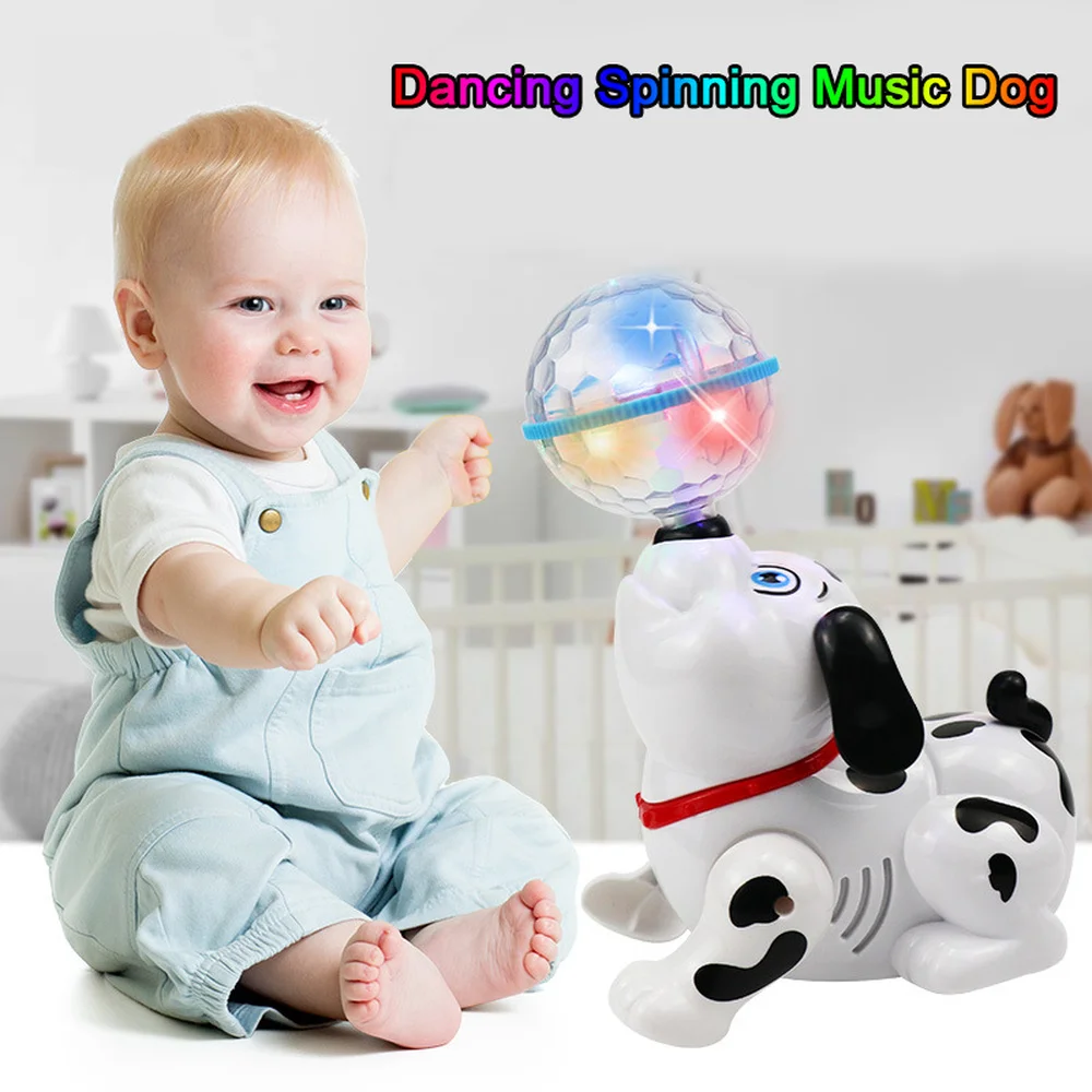 

Toys for Children Electric Dancing Revolving Boy Girl Baby Baby Interactive Stunt Dog with Light Vocal Toys Birthday Gift 2021
