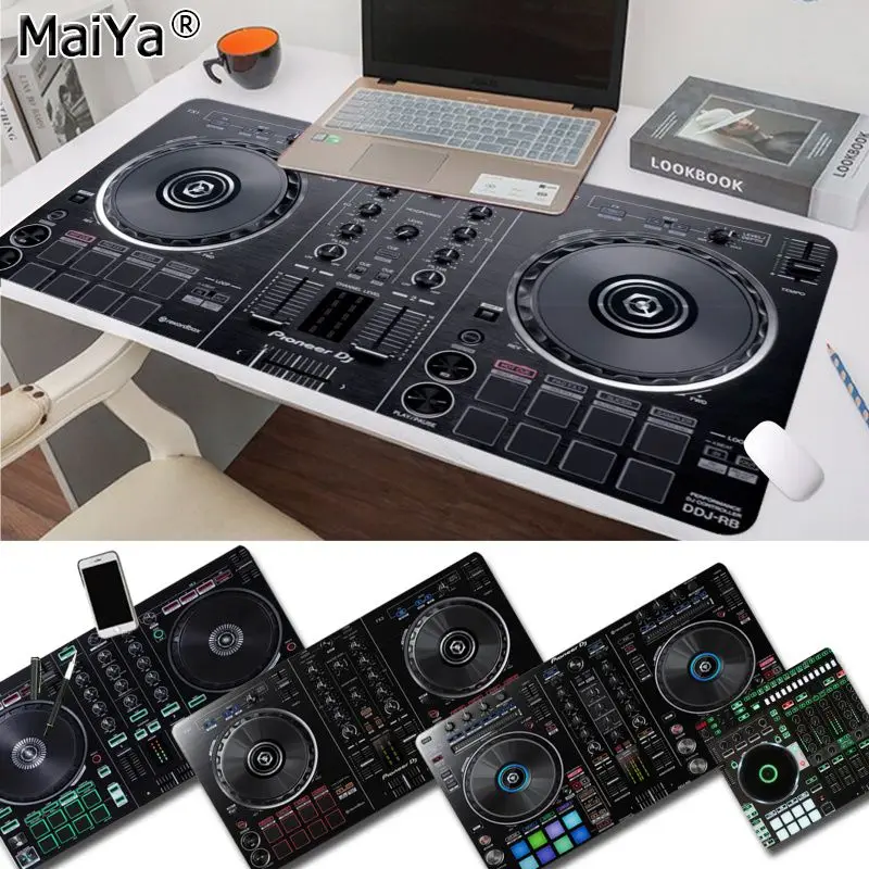 Maiya винтажный крутой DJ музыкальный Ноутбук игровой коврик для мыши большой коврик для мыши клавиатуры коврик