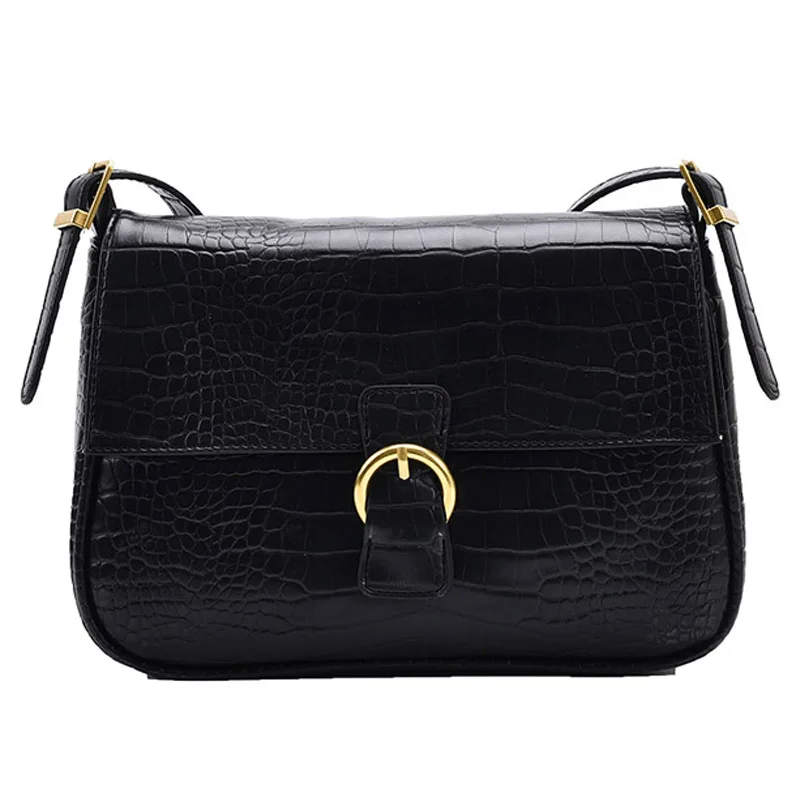 

Crocodile pattern Square Crossbody bag 2020 New Quality PU Leather Women's Designer Handbag High capacity Shoulder Messenger Bag