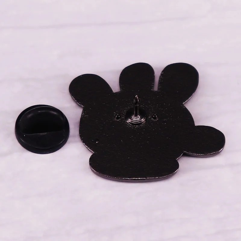 Spongeb0b Greetings From Glove World Enamel Pin Rubber gloves funny Badge Jewelry Gift | Украшения и аксессуары