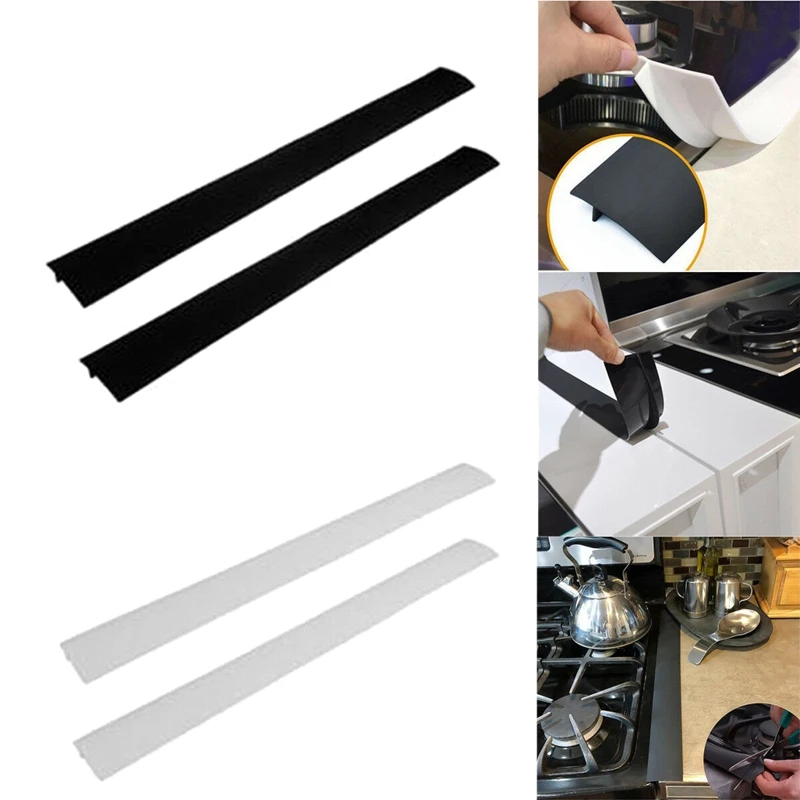 4 шт 25 дюймов силиконовая кухонная плита счетчик крышка зазора защита печи