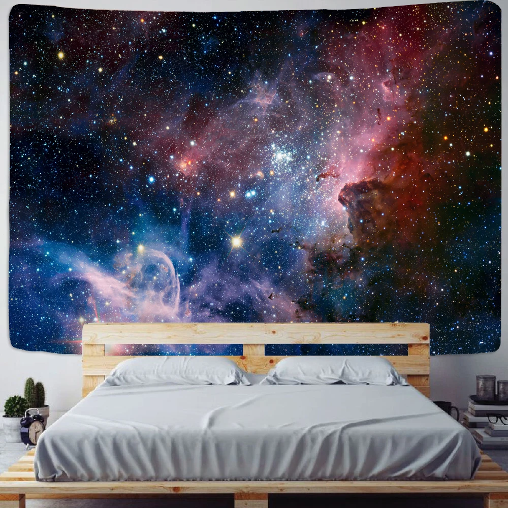 

Загадочная Вселенная звездное небо пространство Триппи гобелен настенный подвесной большой психоделическая звезда гобелены для спальни н...