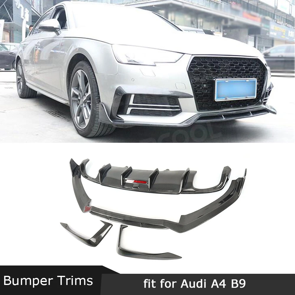 Передний бампер из углеродного волокна спойлер для губ задний диффузор накладка