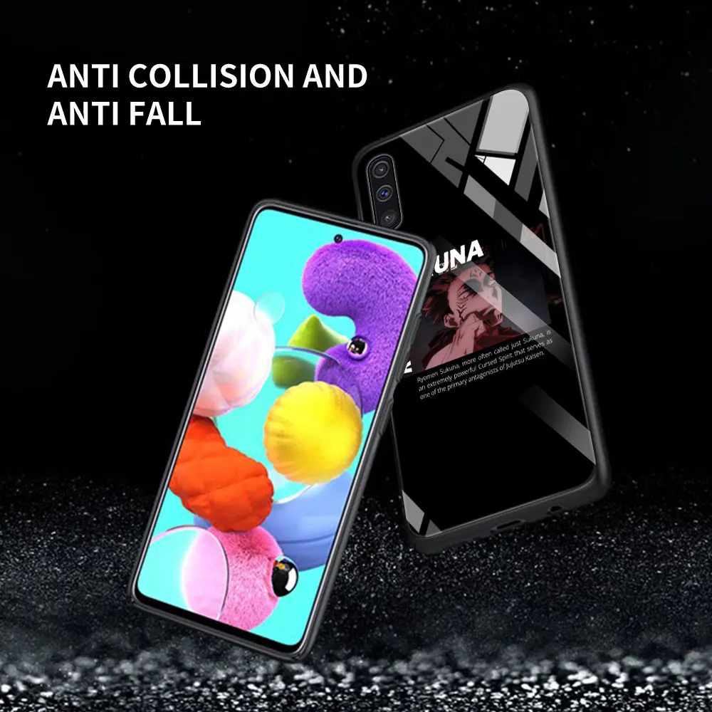 

Jujutsu Kaisen Anime Gojo Satoru Glass For Samsung Galaxy A51 A71 A50 A70 Phone Case A31 A21s A30 A91 A41 M31 A40 A32 A12 Cover