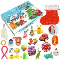 24 days advent calendar toys set push bubble stress sensory toys relief anti stress simple antistress hand game